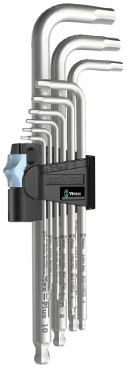 Набор Г-образных ключей WERA 3950/9 PKL Hex-Plus Stainless 1 нерж., с шаром, 9 пр., 1.5/2/2.5/3/4/5/6/8/10 мм Набор Г-образных ключей WERA 3950/9 PKL Hex-Plus Stainless 1 нерж., с шаром, 9 пр., 1.5/2/2.5/3/4/5/6/8/10 мм
