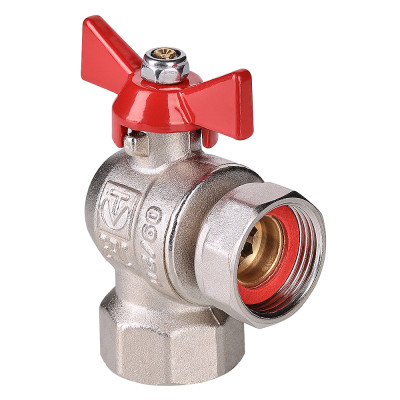 Кран шаровой VALTEC угловой с накидной гайкой 1/2 ВН-ВН (короткий) Кран шаровой VALTEC угловой с накидной гайкой 1/2 ВН-ВН (короткий)