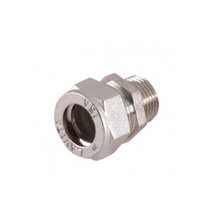 Муфта Lavita V/S 50x2, труба-нар.резьба, никелированная Муфта Lavita V/S 50x2, труба-нар.резьба, никелированная
