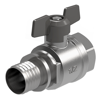 Кран шаровый Royal Thermo с аксиальным соединением вн. 20x3/4 Кран шаровый Royal Thermo с аксиальным соединением вн. 20x3/4