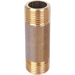 Удлинитель Stout 1 1/4x60мм из латуни, резьба наружная