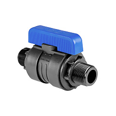 Кран шаровой Valfex ПНД компрессионный НР/НР разборный 1x1 Ду26