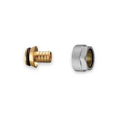 Адаптер Usystems зажимной Flex-X латунный PE-X 16x2,2-3/4ВР Евроконус