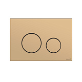 Кнопка смыва Cersanit TWINS для LINK PRO/VECTOR/LINK/HI-TEC пластик золотой матовый
