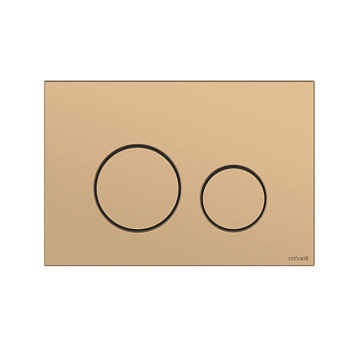 Кнопка смыва Cersanit TWINS для LINK PRO/VECTOR/LINK/HI-TEC пластик золотой матовый Кнопка смыва Cersanit TWINS для LINK PRO/VECTOR/LINK/HI-TEC пластик золотой матовый