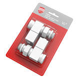 Набор ручной регулировки Royal Thermo Design CUBE, прямой, белый