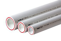 Полипропиленовая труба VALTEC армированная стекловолокном PP-FIBER PN 20, VTp.700.FB20.25.02, 25 x 3,5 мм, 2м