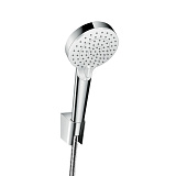 Душевой набор Hansgrohe Crometta Vario EcoSmart 125, белый/хром 26693400