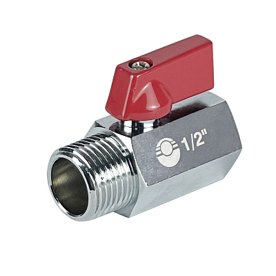 Кран шаровой Valfex MINI ВР1/2хНР1/2 никелированный Кран шаровой Valfex MINI ВР1/2хНР1/2 никелированный