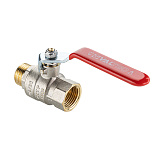 Кран шаровый VALTEC BASE-ГОСТ полнопроходной с рукояткой-рычагом вн.-нар. DN15, PN40, 1/2 (VT.215S.N.04)