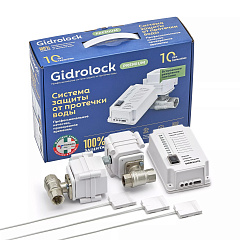 Комплект защиты от протечек воды GIDROLOCK Premium TIEMME 3/4 (с кранами 12 V и резервным питанием)