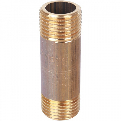 Удлинитель Stout 2x50мм из латуни, резьба наружная