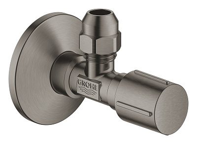 Вентиль Grohe угловой для подключения смесителей 22039AL0, темный графит, матовый