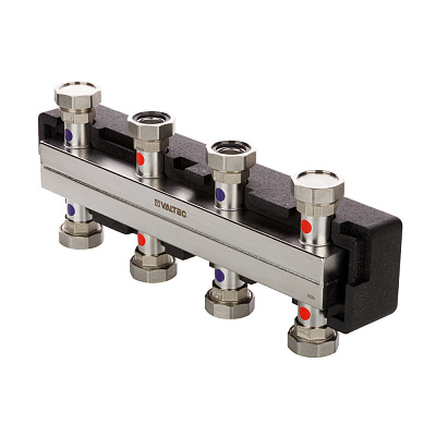 Коллектор VALTEC Varimix INOX на 4 выхода (VT.VAR30.SS.0804) Коллектор VALTEC Varimix INOX на 4 выхода (VT.VAR30.SS.0804)