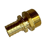 Переходник Rommer с наружной резьбой 20x3/4, латунь