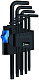 Набор Г-образных ключей WERA 967/9 L TORX HF BlackLaser 1 с фиксацией, 9 пр., TX 8/9/10/15/20/25/27/30/40