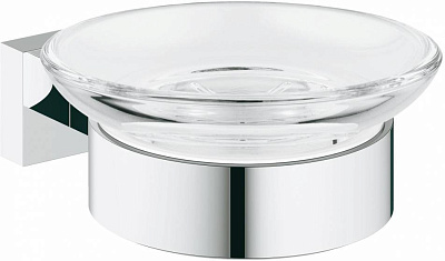 Мыльница Grohe Essentials Cube с держателем хром 40754001