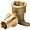 Угольник настенный Stout с креплением 25xRp 3/4, SFA-0009-002534