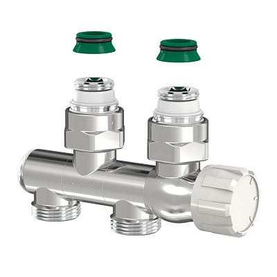 Узел нижнего подключения Flamco VarioCon, цвет хром Узел нижнего подключения Flamco VarioCon, цвет хром