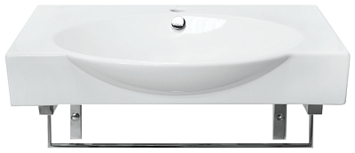 Раковина Sanita Luxe Infinity 65 с полотенцедержателем белая