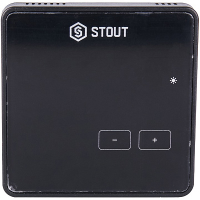 Комнатный терморегулятор Stout R-8z, беспроводной, черный, 230 B (STE-0101-008004)