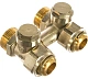 Узел нижнего подключения Oventrop Мultiflex F ZBU 3/4 прямой, с преднастройкой
