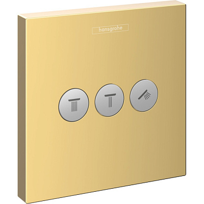 Вентиль Hansgrohe ShowerSelect 3 потреб BBR 15764990, полированное золото