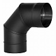 Отвод Вулкан VBR d180 90 град. нерж. 0,8 черный