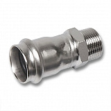 Ниппель Sanha 9243G, переходной ВПр-НР, нержавеющая сталь, 28x3/4