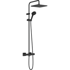 Душевая система Hansgrohe Vernis Shape Showerpipe 240 термостатическая матовый черный 26427670