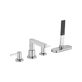 Смеситель для ванны/душа Hansgrohe Finoris на край ванны, 4 отверстия, хром