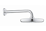 Верхний душ Grohe 26411000 Tempesta 210 с душевым кронштейном 286 мм, I режим, хром