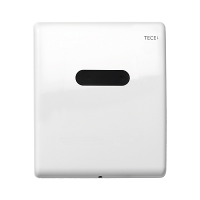 Панель смыва писсуара TECE TECEplanus электронная, 230/12 V, белая глянцевая.