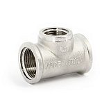Тройник UNI-FITT 3/4 х 1/2 х 3/4, никелированная латунь, внутренняя