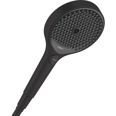 Душевая лейка Hansgrohe Rainfinity 130, 3 типа струи 26864670, чёрный матовый