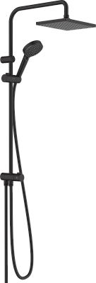 Душевая система Hansgrohe Showerpipe 230 1jet Reno EcoSmart Vernis Shape, матовый черный 26289670
