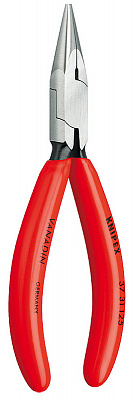Плоскогубцы KNIPEX захватные прецизионные, плоскокруглые губки, 125 мм, хром, 1К ручки