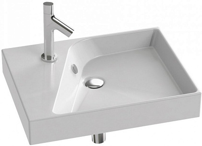 Раковина Jacob Delafon Formilia Rythmik 60x46 L белая