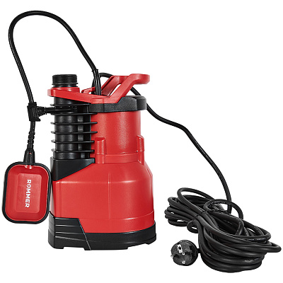 Дренажный насос Rommer PROFI, кабель 10м, 900 Вт, для чистой воды