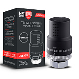 Термоголовка Royal Thermo Design жидкостная М30х1,5 пластик черная