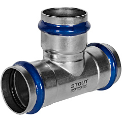 Тройник равнопроходной Stout из нержавеющей стали 42 ВПр (SSS-2013-000042)