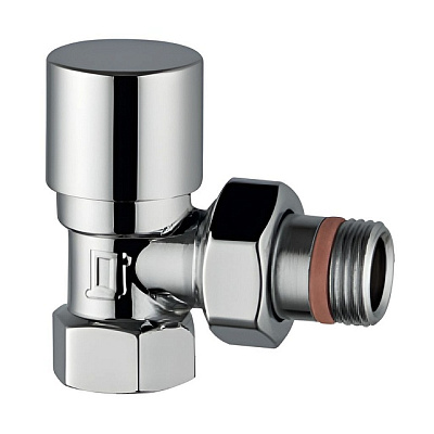 Клапан запорно-балансировочный Stout Design хром, угловой 1/2 (SVLD-0002-000015C)