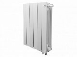 Биметаллический секционный радиатор отопления Royal Thermo Pianoforte Bianco Traffico 500 / 6 секций нижнее правое подключение