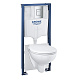 Система инсталляции Grohe Solido с подвесным унитазом Bau Ceramic, 5 в 1 в сборе