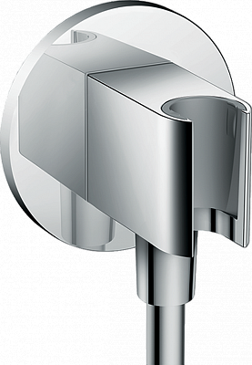 Подключение душевого шланга с держателем Hansgrohe Fixfit Porter S 26487000 Подключение душевого шланга с держателем Hansgrohe Fixfit Porter S 26487000