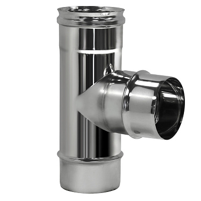 Тройник Вулкан VHR d120, 90 град., AISI 304 (зеркальная) Тройник Вулкан VHR d120, 90 град., AISI 304 (зеркальная)