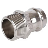 Переходник Rommer пресс 35х11/4, ВПр-НР, нержавеющая сталь