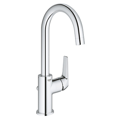 Смеситель для раковины Grohe BauFlow с донным клапаном, L-Size, хром Смеситель для раковины Grohe BauFlow с донным клапаном, L-Size, хром