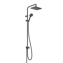 Душевая система Hansgrohe Showerpipe 230 1jet Vernis Shape Reno, черный 26282670
