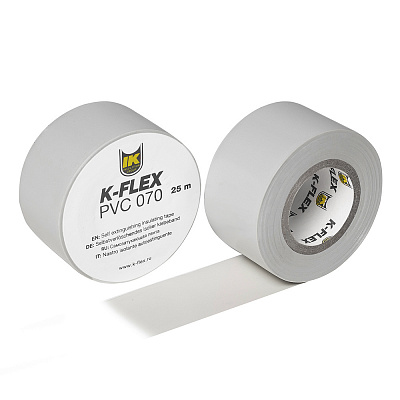 Лента самоклеящаяся K-FLEX 050-025 PVC AT 070, серая